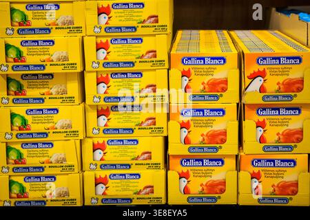 RIGA, LATVIA. 12th March 2026. New LIDL store opening. Stock Photo
