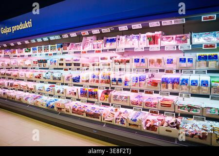 RIGA, LATVIA. 12th March 2026. New LIDL store opening. Stock Photo