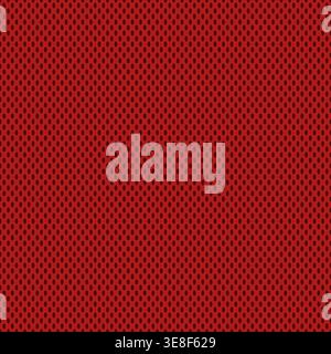 Red mesh fabric texture athletic jerseys vector illustration seamless background. Stock Vector