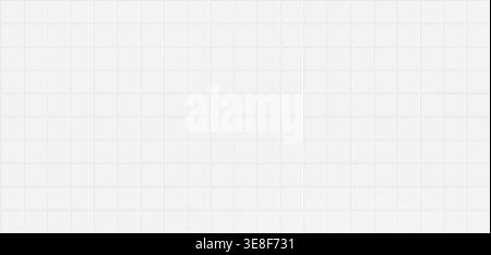 Seamless white pool tile pattern with clean grid structure for bathroom and kitchen interiors. Stock Vector