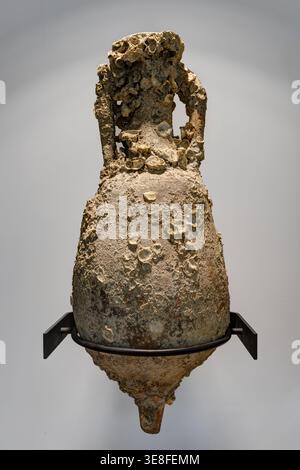 Sea Amphora (1st-2nd century).   State Museum of San Marino.  San Marino city, Stock Photo
