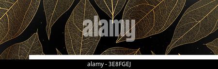 Leaf vein skeleton texture abstract background with close up plant leaf cells ornament texture pattern. Stock Vector