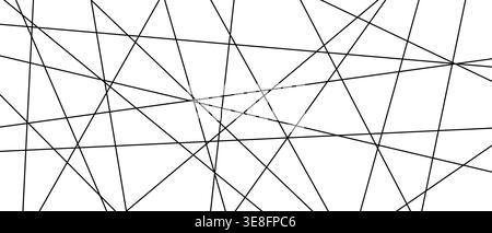 Chaotic straight diagonal strokes create dynamic monochrome vector texture. Stock Vector
