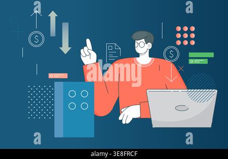 Financial Investment Advice Services- Stock Illustration  as EPS 10 File Stock Vector