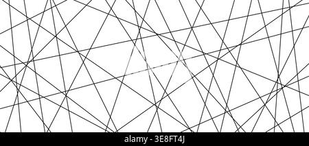 Chaotic straight diagonal strokes create dynamic monochrome vector texture. Stock Vector