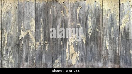 Old weathered wood texture, horizontal background Stock Photo
