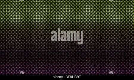 Pixel art gradient background with dither bitmap texture, abstract vector background. Retro 8-bit digital pattern, geometric design with glitch effects and grainy tone for games Stock Vector