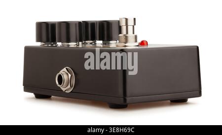 guitar pedal path isolated on white Stock Photo