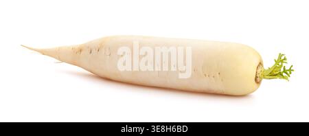 daikon path isolated on white Stock Photo