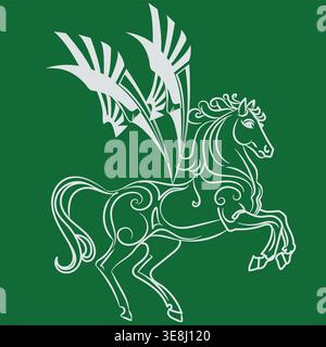 Winged Pegasus Vector Stock Vector