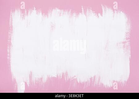 Abstract painted background. Pastel pink paper with white pattern Stock Photo