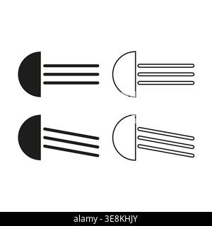 Light icon set. Car headlight symbol. Lamp beam Vector. Bright automobile shine sign. Manual vector only. No autotrace used. EPS 10. Stock Vector