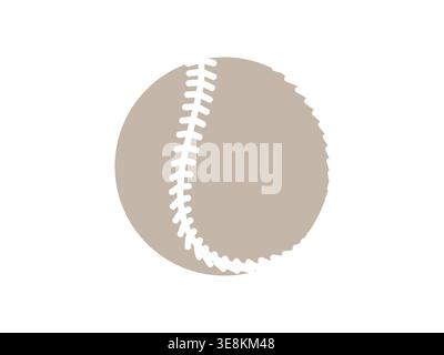 Baseball softball. Glyph icon. Stock Vector
