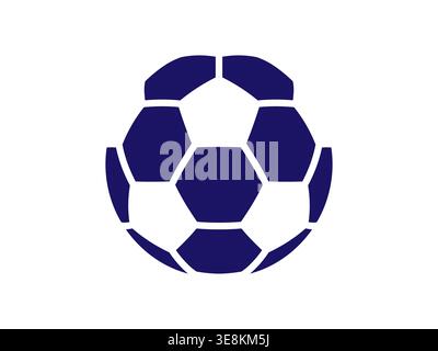 Soccer Ball. Glyph icon. Stock Vector