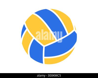 Volleyball Ball. Glyph icon. Stock Vector