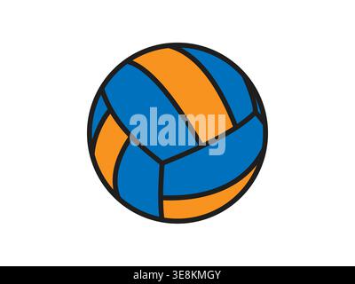 Volleyball Ball. Outline icon. Stock Vector