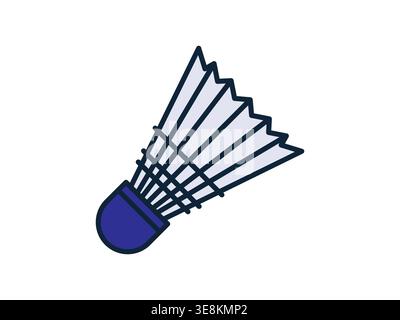 Badminton shuttlecock Ball. Outline icon. Stock Vector