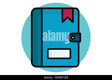Agenda icon. Icon related to schedule. Government elements vector illustration. colored icon style Stock Vector