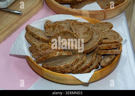 Typical Eastern meal in Carintha, Austria: eggs, cold cuts and horseradish Stock Photo