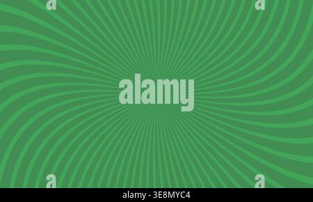 Green Abstract Radial Swirl Background. Background with white spiral stripe in vintage style vector. Swirl radial pattern style. abstract red background. editable for website, wallpaper, advertisement, decoration, social media content Stock Vector