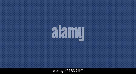 Blue athletic jersey fabric seamless mesh vector illustration pattern. Stock Vector