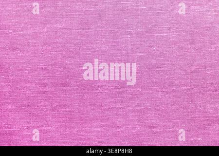 Soft light pink linen fabric texture with natural fibers and clean surface for background and design use. Stock Photo