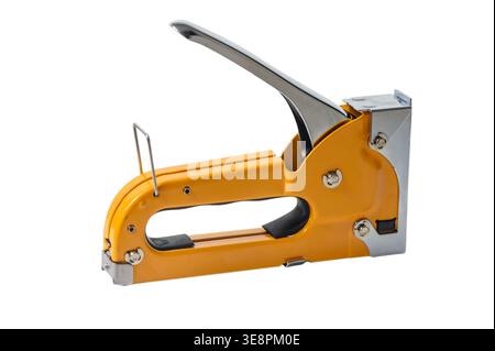 Construction Stapler Tool for Upholstery and Home Repairs Stock Photo