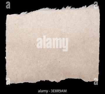 Ripped paper on black background Stock Photo