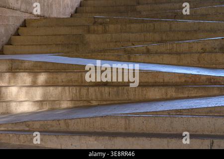 Texture of Steps in a Pedestrian Passageway Stock Photo