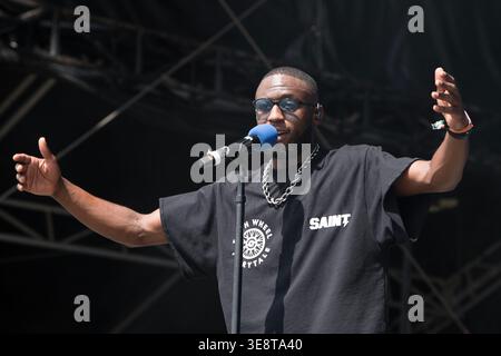 Deezie Brown performs during Austin City Limits Music Festival, Austin, Texas, October 3, 2021. (Photo by John Anderson/The Austin Chronicle) Stock Photo