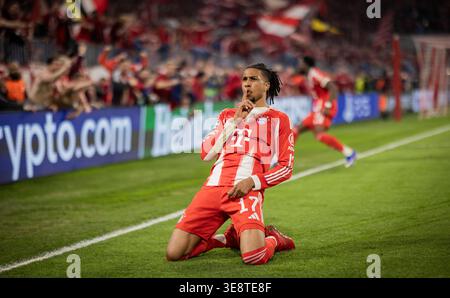 Munich Germany 15th Apr 2026 Goal Celebration Michael Olise FCB 