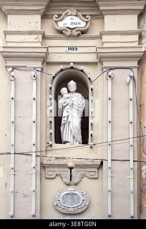 St Joseph, sculpture, Malta Stock Photo - Alamy