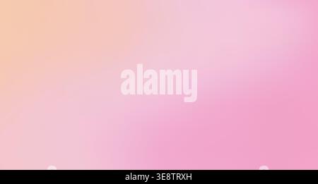 Pink spring background. Pastel bg with light gradient from yellow to pink shades Stock Vector