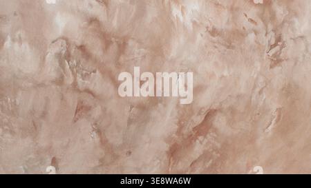 Beige venetian plaster wall texture background with smooth abstract pattern Stock Photo