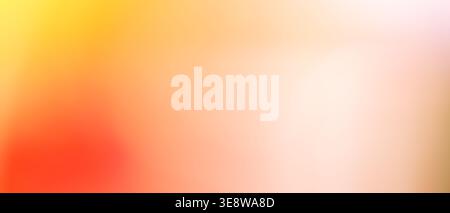Warm yellow and orange gradient abstract background fading to soft white and pink tones Stock Photo