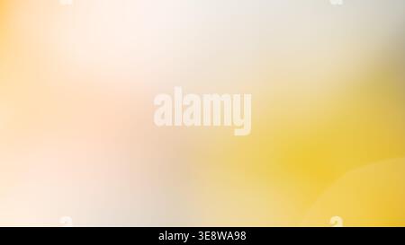 Soft yellow and cream gradient abstract background with warm golden tones and copy space Stock Photo