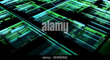 Information Highway On The Internet With Data Blocks Stock Photo