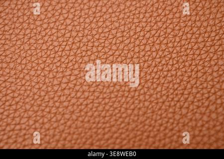 Orange Leather Purse Macro Texture — Fine Grain Close-Up with Soft Defocused Backgrounds Stock Photo