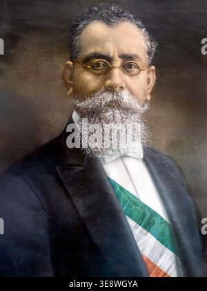 Vintage portrait of former Mexico President Venustiano Carranza Stock Photo