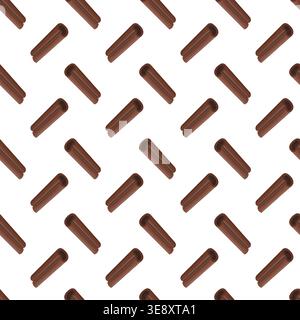 Cinnamon Stick Pattern Stock Vector