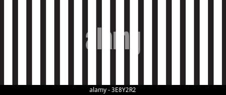Repeated vertical black parallel straight lines on white background. Simple striped print. Structure of jail lattice. Prison bar or blinds texture Stock Vector