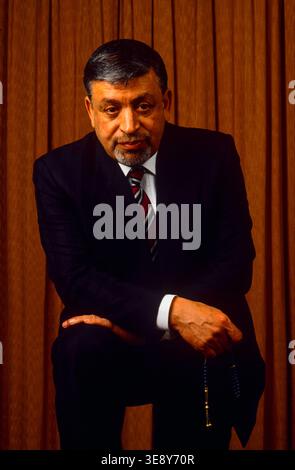 Ishan Barbouti, London 1989. He was born in Iraq, lived in London and was an arms dealer and wealthy businessman.  He was involved with Saudi oil contracts and with chemical factories for Gadaffi's Libya. Stock Photo