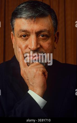 Ishan Barbouti, London 1989. He was born in Iraq, lived in London and was an arms dealer and wealthy businessman.  He was involved with Saudi oil contracts and with chemical factories for Gadaffi's Libya. Stock Photo