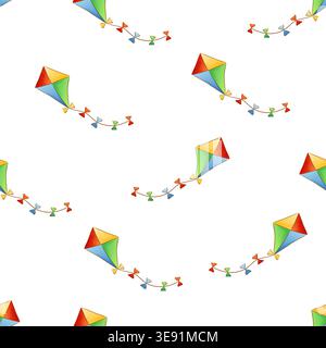 A seamless pattern in the shape of a kite Stock Vector