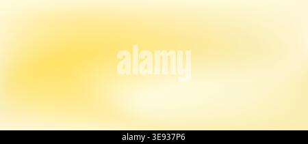 Butter yellow gradient background. Smooth soft cream blur texture backdrop. Pale pastel yellow flowing liquid effect wallpaper for banner, flyer, presentation, poster. Vector abstract universal cover Stock Vector