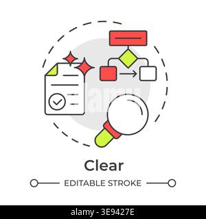 Clear multi color concept icon Stock Vector