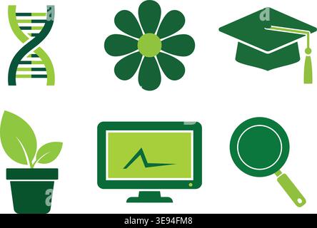 Strategic Business Growth Currency Management and Security Icons Stock Vector