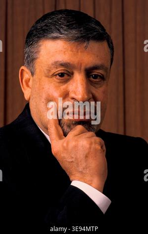 Ishan Barbouti, London 1989. He was born in Iraq, lived in London and was an arms dealer and wealthy businessman.  He was involved with Saudi oil contracts and with chemical factories for Gadaffi's Libya. Stock Photo