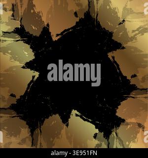 An abstract autumn and spring theme. Blurred background in autumn and spring tones. Vibrant color gradient. View from below onto treetops. Night. Stock Vector