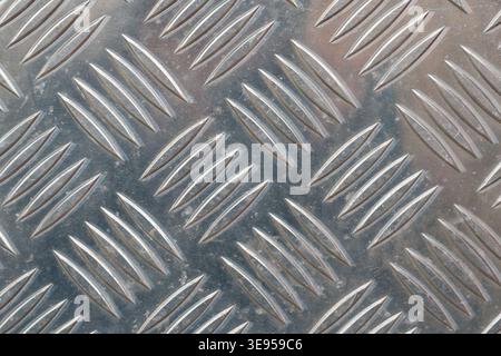 diamond metal plate texture background Stock Photo